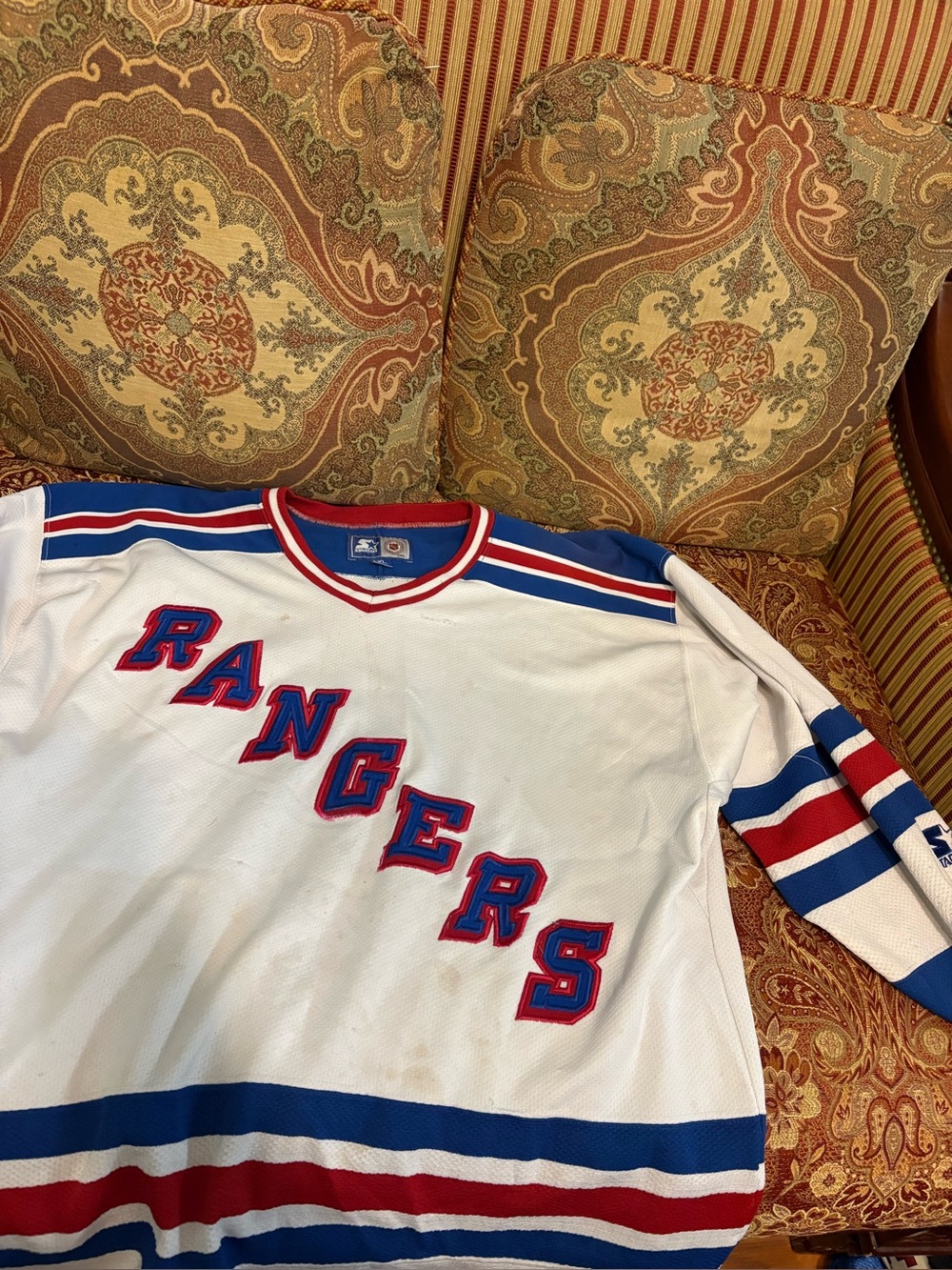NEW Vintage New York Rangers Starter Away (White) Jersey Size XL